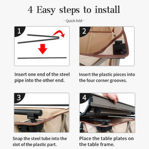 Carro plegable portátil negro yardworks Carro de jardín Carro de mano Carro de carro para frutas y campaning - Product Image 6