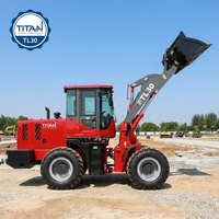Chargeuse sur pneus durable de 3 tonnes TITAN TL30, chargeuse frontale, moteur diesel 92 kW, capacité de la benne de 1,5 m³, conforme à la norme Euro 5, certifiée CE
