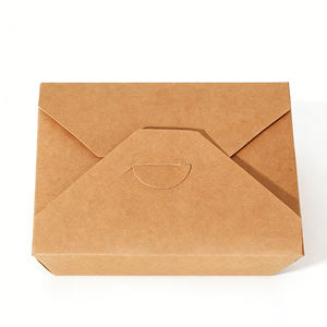 Cajas de Papel Kraft para Empacar Alimentos para Llevar, Personalizadas, Desechables, para Alitas de Pollo, Hamburguesas y Papas Fritas - Product Image 6