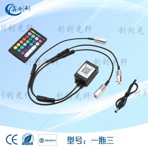 Pofxcl Xinchuangli – bande lumineuse à fibre optique Led, transformateur inducteur 5W E14 avec télécommande pour l'éclairage des couloirs - Product Image 5