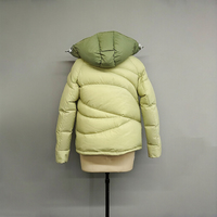 Veste matelassée à capuche verte de luxe pour homme, haute performance, duvet de canard, chaude, isolante, résistante à l'eau, coupe-vent, manteaux d'hiver