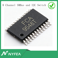 Fonction de réinitialisation FCA9548T, commutateurs de traduction bidirectionnels 1 sur 8, I2C/SMBus Master 1.65V-5.5V, remplace TCA9548APWR TSSOP-24