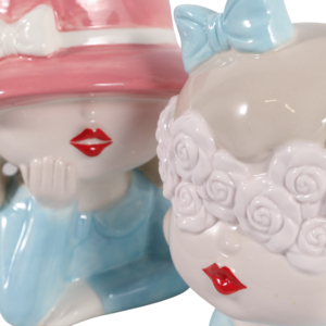 Statuette di Ragazze in Ceramica, Sculture in Gres Boho per Arredamento Casa, Bagno, Ufficio, Soggiorno, Esposizione su Scaffale - Product Image 6