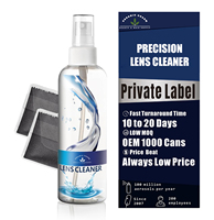 Spray nettoyant lunettes sans traces avec chiffon microfibre, idéal pour lunettes, solaires, écrans de téléphone et PC