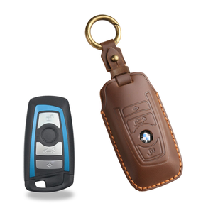 Convient aux étuis à clés BMW pour X3, X5, X1, X4, Série 3, Série 5, Blade I3, LCD 530, 325, en cuir véritable Série 3 - Product Image 6