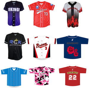 Jersey de béisbol personalizado, ropa de béisbol, servicio OEM camisetas de béisbol lisas - Product Image 4