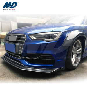 Nero Vele di Stile In Fibra di Carbonio Anteriore Labbro Per Il 2013-2016 <span class=keywords><strong>AUDI</strong></span> <span class=keywords><strong>A3</strong></span> <span class=keywords><strong>S</strong></span>-Linea di S3 - Product Image 1
