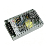 Alimentation à découpage 150W LRS-150-24 en boîtier métallique, sortie DC 24V avec ventilateur intégré pour modules de contrôle industriel et systèmes LED