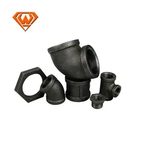 ISO 9001 FM BSP ổ cắm mạ kẽm Đen Phụ kiện đường ống sắt - Product Image 4