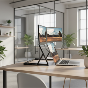 จอภาพพกพาแบบคู่ ODM ขนาด 15.6 นิ้ว แบบเสียบใช้งานได้ทันที ความละเอียด 1080P FHD IPS สำหรับต่อขยายหน้าจอแล็ปท็อป ไม่ต้องใช้ไดรเวอร์ รองรับ Type-C และ HDMI สองจอ - Product Image 2