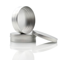 Druckdeckel Silber 5g-180g Aluminium Kosmetikdosen 30ml für Puder, Balsame, Peelings, Tee, Süßigkeiten, Deodorant, Creme, Blechdosen