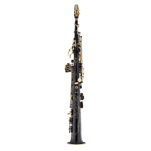 Sassofono <span class=keywords><strong>Soprano</strong></span> OEM SEASOUND JYSS101DBNL con Corpo in Ottone, Tasti Laccati in Nichel Nero, Tonalità BB, Pieghevole e Regolabile - Product Image 1