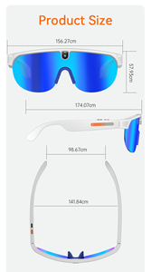 Gafas de Ciclismo Inteligentes AIMB-G5 con Cámara de 8MP, Grabación de Video 1200P, Traducción en Tiempo Real, Control Táctil, Resistencia al Agua IP54, Visión Nocturna - Product Image 4