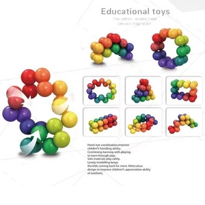 Bolas de Rompecabezas Coloridas Transformables Gratis, Nuevo Juguete Educativo de Cuentas para Niños, Entrenamiento de la Imaginación, Juguetes de Inteligencia, Kits de Bolas - Product Image 2