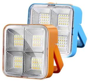 ไฟฉุกเฉินแบบ LED 100W ชาร์จไฟได้ด้วยพลังงานแสงอาทิตย์ผ่านพอร์ต USB  DC5V-6V  วัสดุ ABS แบตเตอรี่ลิเธียม 2x800mAh ไฟส่องสว่างขนาดเล็ก - Product Image 4
