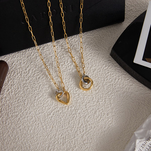 2025 New Build <span class=keywords><strong>You</strong></span> Own Jewelry Collares de joyería de moda Collar de cadena chapado en oro para hombre Mujer Gargantilla de acero inoxidable - Product Image 5