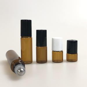 Botella de Vidrio Ámbar con Rodillo para Cosméticos, con Tapa de Plástico Serigrafiada, de 1ml, 2ml, 3ml, 5ml y 10ml, al por Mayor - Product Image 4