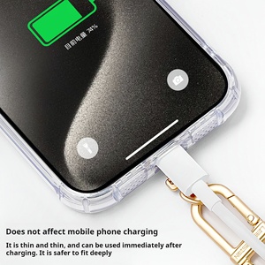 Junta de tarjeta de cordón antipérdida para teléfono móvil de Metal giratorio 360, correa de cordón colgante para teléfono desmontable, parche, almohadilla de sujeción - Product Image 5