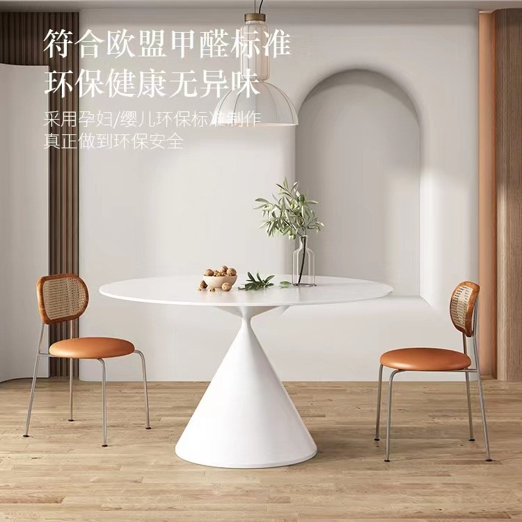 Mesa de Comedor de Losa Blanco Puro