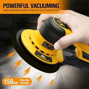 <span class=keywords><strong>Ponceuse</strong></span> orbitale électrique de haute qualité 220V de qualité industrielle avec moteur sans balais de 6 pouces, vitesse variable, pour le travail du bois et l'utilisation automobile CaoWang - Product Image 2