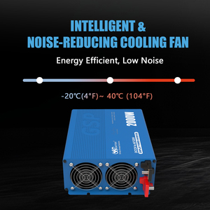 อินเวอร์เตอร์แปลงไฟ GSP 12V 2000W แบบ Pure Sine Wave จากไฟ DC เป็นไฟ AC สำหรับรถยนต์ รถบ้าน รถบรรทุก บ้าน ที่พักอาศัย ภายนอกอาคาร ใช้ในกรณีฉุกเฉิน ใช้กับพลังงานแสงอาทิตย์ - Product Image 2