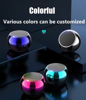 Mini haut-parleur Bluetooth sans fil portable M3, subwoofer rond en métal professionnel avec logo personnalisé et couleur au choix