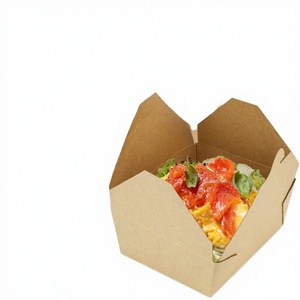 Caja de Papel para Ensaladas con Logotipo Personalizado, Laminación Brillante, Desechable, Apta para Microondas, Resistente a Grasa, para Comida para Llevar, Precio de Fábrica - Product Image 2