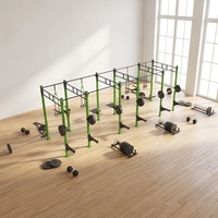 Plateforme de rangement CF Rig robuste et autoportante pour compétition multi-stations avec cible murale