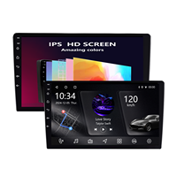 Spot Goods 9 "IPS pantalla táctil 4G Android 10 REPRODUCTOR DE DVD para coche 2 + 32G Multimedia 8-Core doble Din con reproductor de Radio para coche Carplay