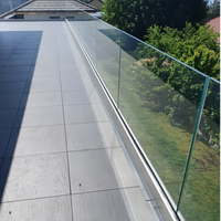 Système de balustrade en verre sans cadre en acier inoxydable sur mesure, anti-corrosion, résistant à la rouille, pour balcon, piscine, usage extérieur