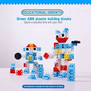 2020 Wholesale OEM Educational Toys ABS Plastic Robot Bricks Toys <b>Blocks</b> 3D DIY <b>Building</b> <b>Blocks</b> for Kids - Product Image 2