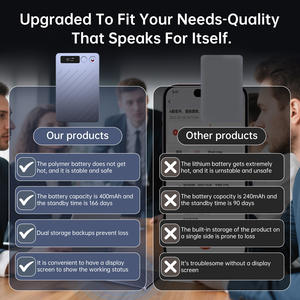 Registratore Vocale AI ChatGPT-5 152 Lingue MINI con Trascrizione, Dittafono Magnetico Intelligente, <span class=keywords><strong>Audio</strong></span> Cristallino, Registrazione Podcast, Assistente AI - Product Image 5