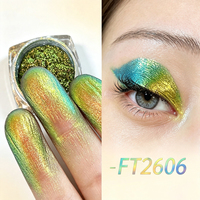 Metallischer Super-Chamäleon-Effekt Multichrom-Pigment mit Leuchtendem Farbwechsel-Puder für Nagellack, Hypershift-Muster Kompatibel