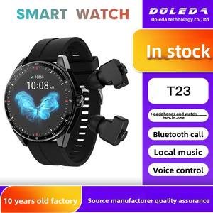 Nouvelle montre connectée <span class=keywords><strong>2</strong></span>-en-1 avec écouteurs TWS ATS3085S, écran IPS, compatible Android, musique, appels, montre IP68 - Product Image 5