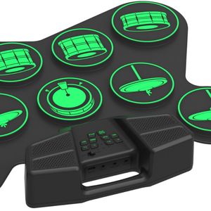 <b>Roll</b>-Up Electronic Drum Set With Bluetooth Built-In Battery Speaker Portable Drum <b>Kit</b> For Practice And Performance - Product Image 3