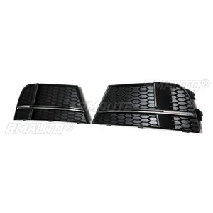 Paire de grilles de phares antibrouillard avant style nid d'abeille pour Audi A3 S-Line 2016-2020 - Product Image 5