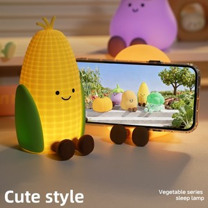 Linda Lámpara Nocturna de Silicona con Forma de Maíz, Regulable, Recargable por USB, Lámpara Antiestrés para Dormitorio Infantil, Regalo para Estudiantes - Product Image 2