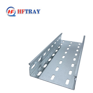 Plateau de câblage horizontal en acier au carbone perforé HDG de 200 mm, personnalisé, robuste, type T à trois voies, pour extérieur - Product Image 3