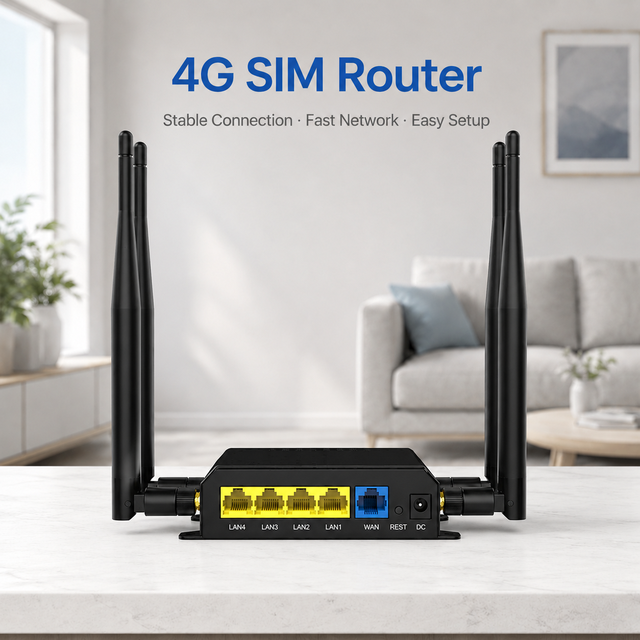 Industrial 4G LTE Router with SIM Slot 300Mbps WiFi USB 2.0 MT7620A Chipset CE/FCC Certified 4g Cpe Sim Router Modem 4g Sim Card