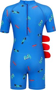 Garçons bleu bébé vêtements de natation soleil URF + 50 protection maillots de bain une pièce pour enfants avec chapeau de soleil vêtements de bain pour enfants en été - Product Image 2