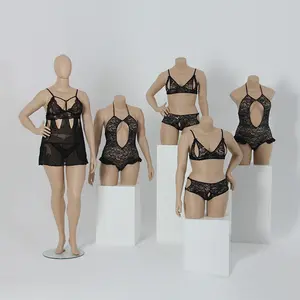 Cộng Với Kích Thước Toàn Thân Đồ Lót Mannequin Chất Béo Sợi Thủy Tinh Đứng Ngực Lớn Mannequin