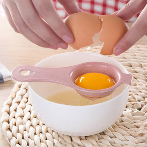 Egg Divider Wheat Straw Material Nordic Color Egg White Separator Kitchen Baking Tool - Product Image 2