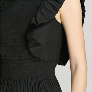 2020 Primavera Verano Popular negro mujer vestido tela de memoria cóctel vestido largo casual vestido para las mujeres - Product Image 6