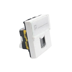 Rj45 toolless cat6A UTP mô-đun Mạng Keystone Jack pháp faceplate cổng duy nhất 45*22.5 mét 76571 - Product Image 1