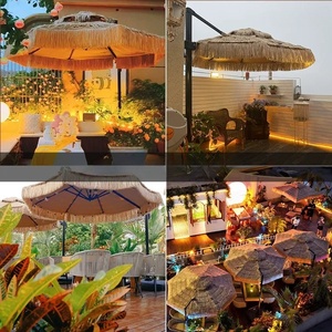 Personalizado de lujo de 8 pies a prueba de viento <span class=keywords><strong>piscina</strong></span> Palma, Palapa paja sombrilla Patio playa sombrillas al aire libre/ - Product Image 6