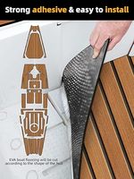 Revêtement de pont en mousse EVA pour bateau, imitation teck, revêtement de pont marin, tapis marin pour bateau à moteur, camping-car, yacht, kayak, planche de surf, 94,5''x 15,7''