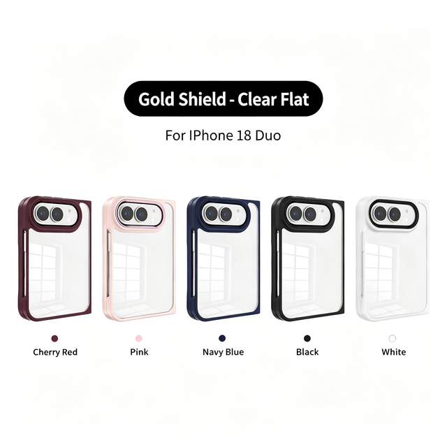 See Through Back Panel Print Resist Stain Guard for iPhone Duo Full Enclosure Tone Variety Border Precision Openings Phone Case