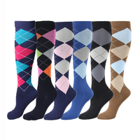 Chaussettes de compression d'équitation de qualité supérieure avec logo de marque personnalisé pour femmes et hommes, chaussettes équestres montantes absorbant la transpiration