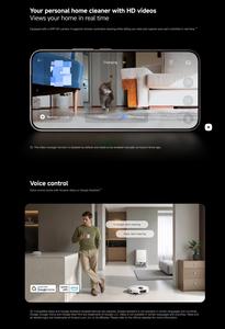 Pour aspirateur robot Xiaomi 5 Pro, nettoyage des sols, balayage, aspirateur intelligent avec contrôle via l'application Mi Home - Product Image 6