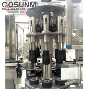 GOSUNM özel 60000BPH yüksek hızlı Shallpack döner kendinden yapışkanlı etiketleme makinesi üretim hattı kavanoz/şişe etiketi etiketleme Ma